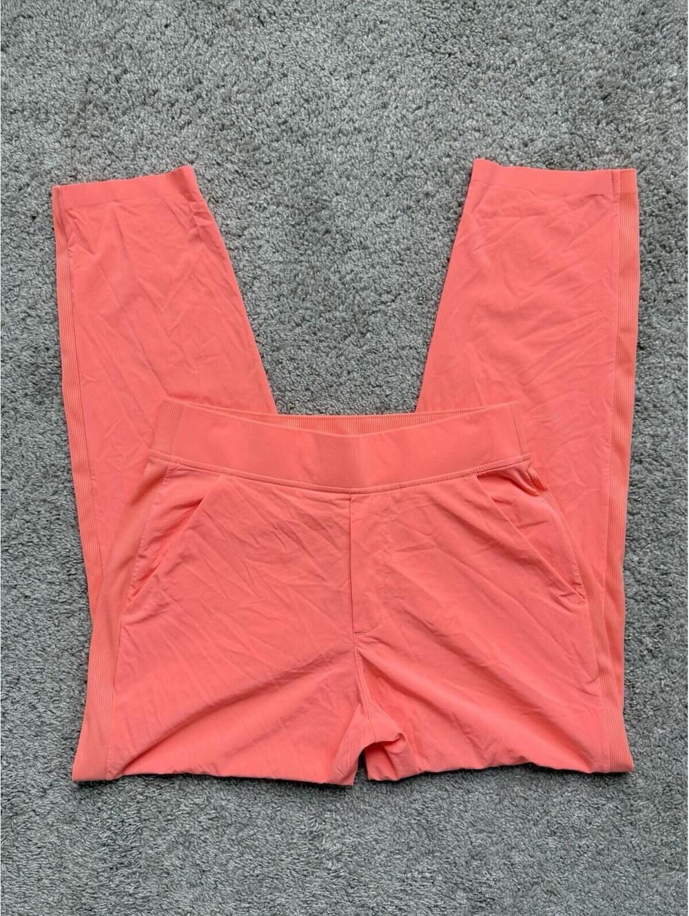 Athleta Brooklyn Ankle Pant in Sunset Glow Orange Womens Size 4 Pull on Travel